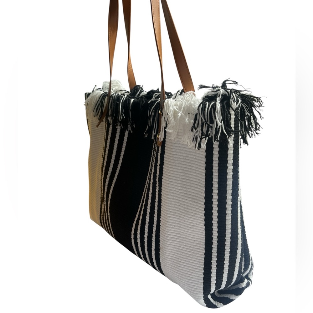 Wool & cotton blend tote